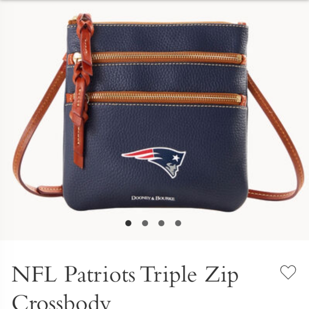 Dooney and Bourke Patriots new triple zip. Superbowl Bound.